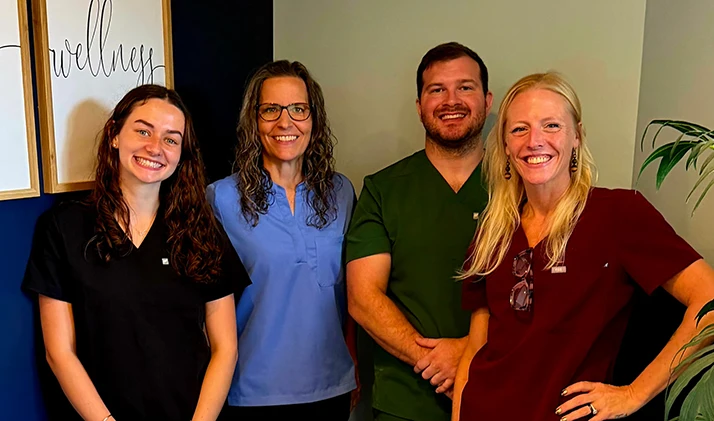 Chiropractor Matthews NC Christopher Wright With Team